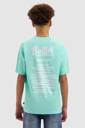 T-shirt met backprint mintgroen