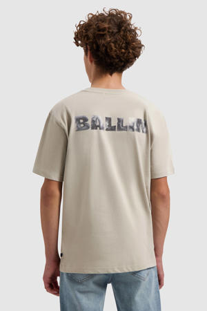 T-shirt met backprint beige