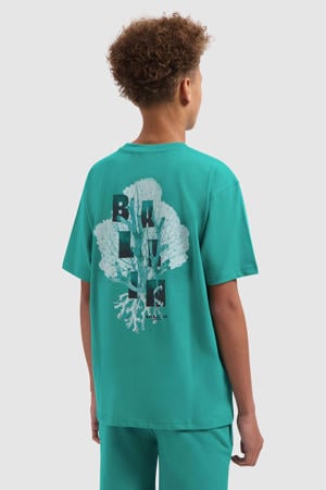 T-shirt met backprint groen