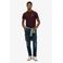 Superdry slim T-shirt donkerrood