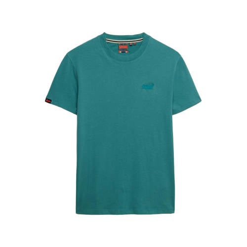 Superdry slim T-shirt petrol afbeelding