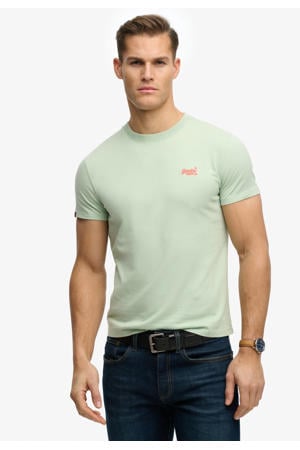 slim T-shirt mintgroen