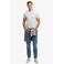 Superdry slim T-shirt lichtblauw