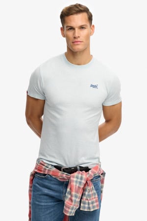 slim T-shirt lichtblauw
