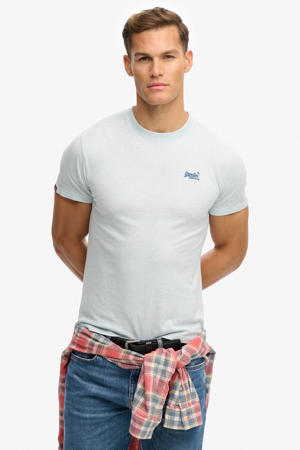 slim T-shirt lichtblauw