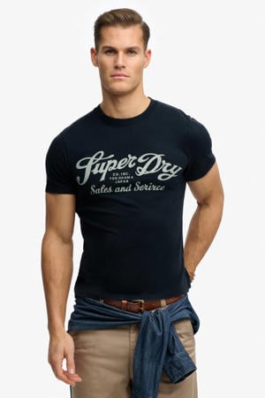 relaxed T-shirt donkerblauw