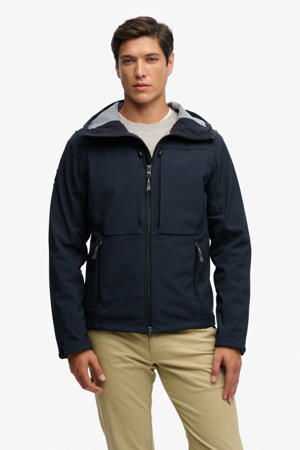 softshell jas donkerblauw