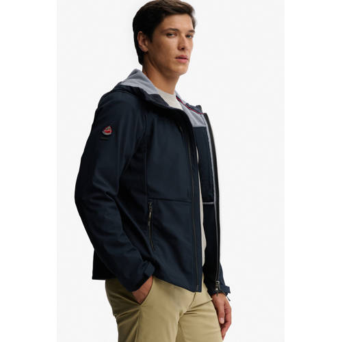 Superdry softshell jas donkerblauw afbeelding