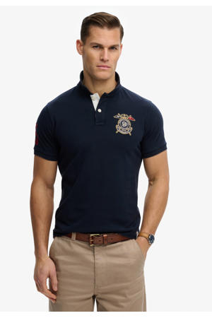 relaxed polo donkerblauw