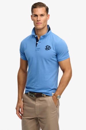 relaxed polo blauw