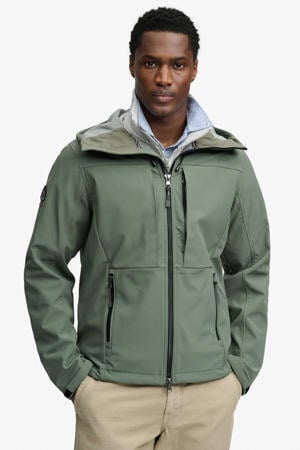 softshell jas groen