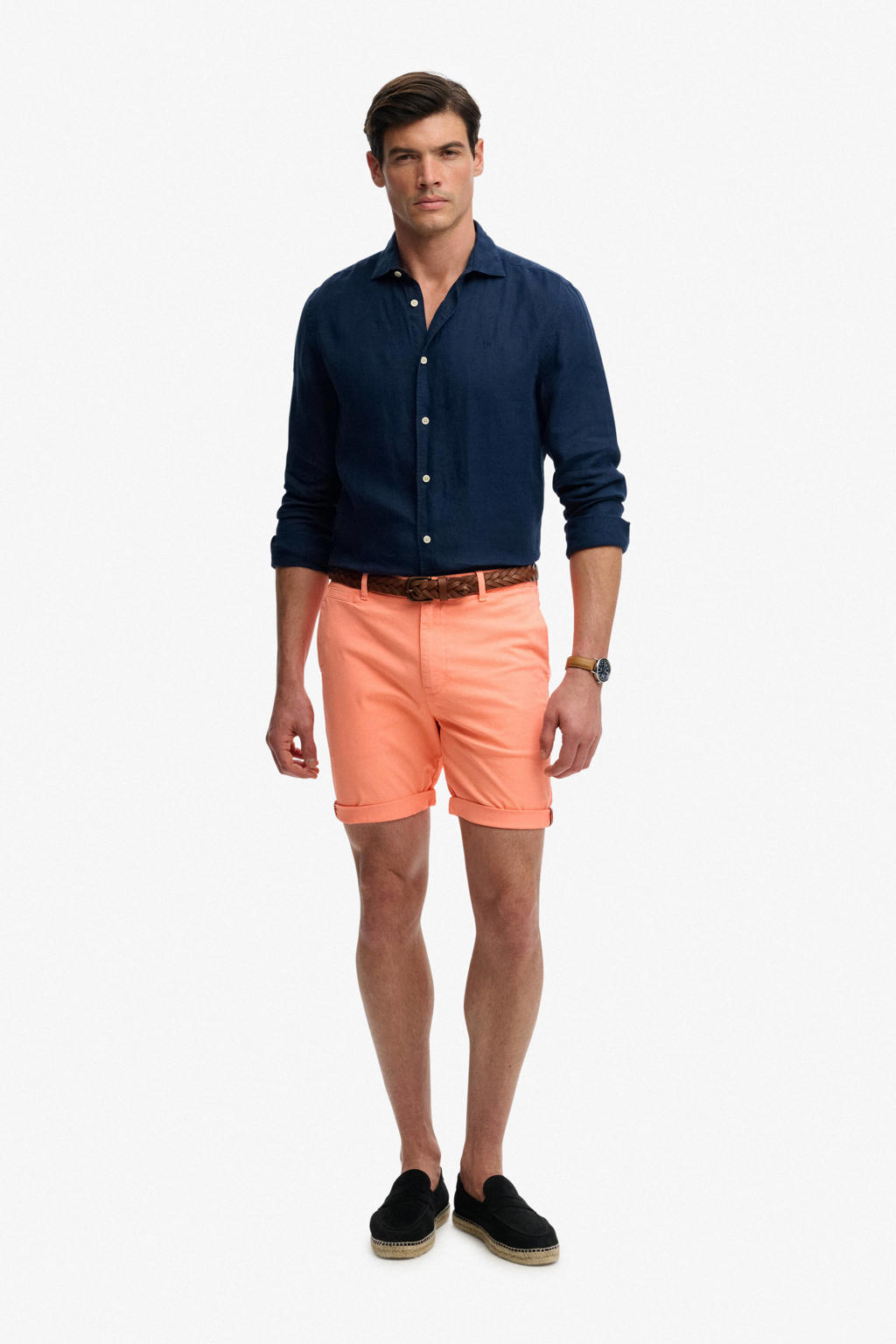 Superdry slim chino short oranje