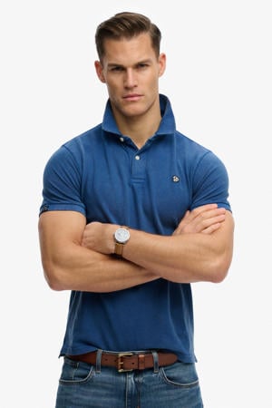relaxed polo blauw
