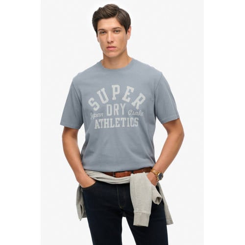 Superdry relaxed T-shirt grijsblauw afbeelding