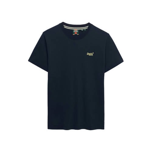 Superdry slim T-shirt donkerblauw afbeelding