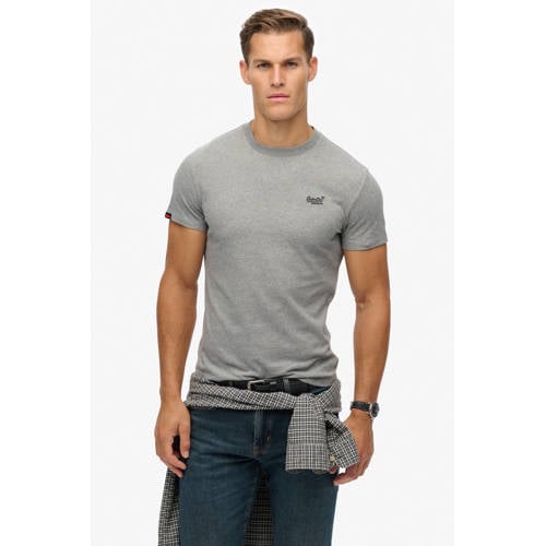 Superdry slim T-shirt grijs afbeelding