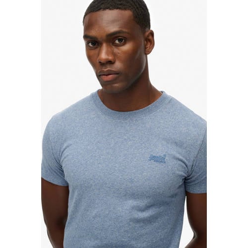 Superdry slim T-shirt blauw afbeelding