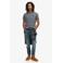 Superdry slim T-shirt grijsblauw