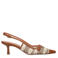 Bibi Lou leren slingback pumps cognac