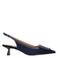 Bibi Lou Bonnie 55 suède slingback pumps donkerblauw