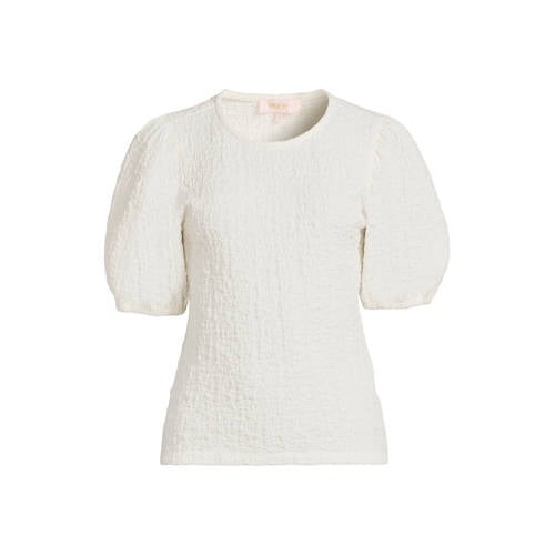 Ruby top met textuur off-white afbeelding