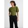 Ruby top met textuur olijfgroen