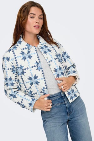 quilted blauw