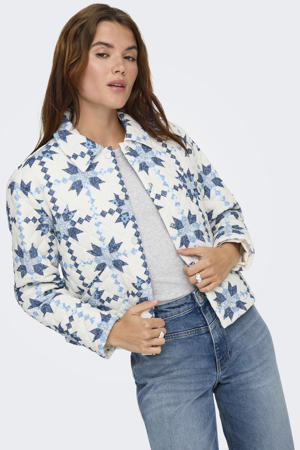 quilted blauw