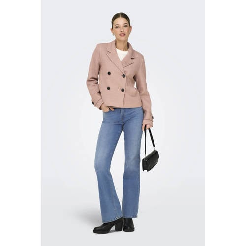 ONLY high waist flared jeans light blue denim afbeelding