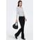 ONLY low waist flared jeans - black denim