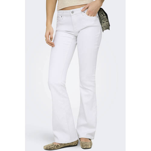 ONLY Onlcarrie Lw Back Pock Flared Dnm Box bootcut jeans wit