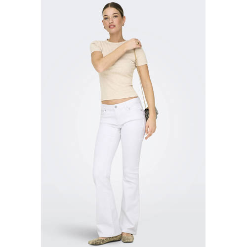 ONLY Onlcarrie Lw Back Pock Flared Dnm Box bootcut jeans wit afbeelding