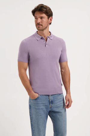 regular polo gebreid CHRIS paars