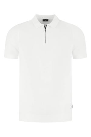 polo fijn gebreid wit