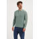 Saint Steve regular polo met ingebreid patroon GUNTHER groen