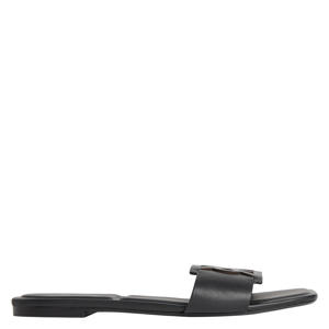 Provence leren slippers zwart