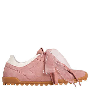 suède sneakers roze