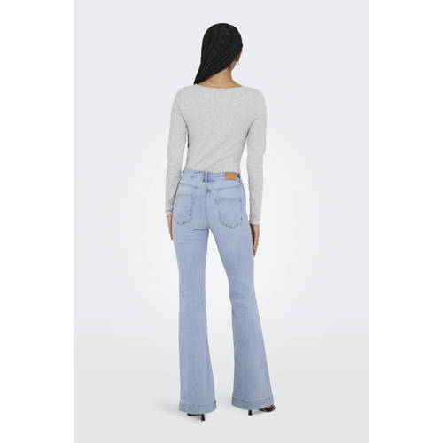 ONLY flared jeans light blue denim afbeelding