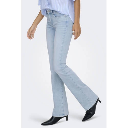 ONLY flared jeans light blue denim afbeelding