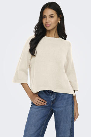 pullover fijn gebreid ecru