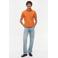 Tommy Hilfiger slim polo oranje