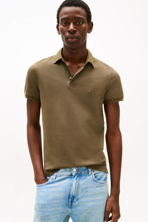 slim polo groen