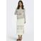 ONLY MATERNITY gebloemde zwangerschaps midi rok gehaakt wit