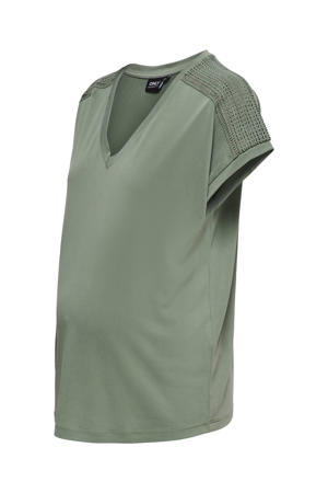 zwangerschaps T-shirt groen