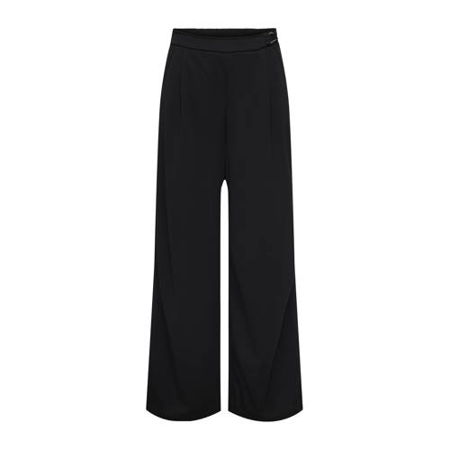 ONLY wide leg high waist broek zwart afbeelding