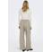 ONLY wide leg high waist broek beige