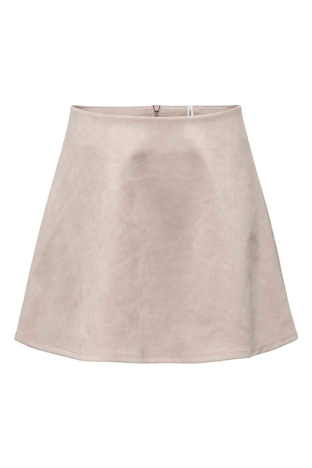 Ecru dames ONLY korte rok gemaakt van polyester en met ritssluiting