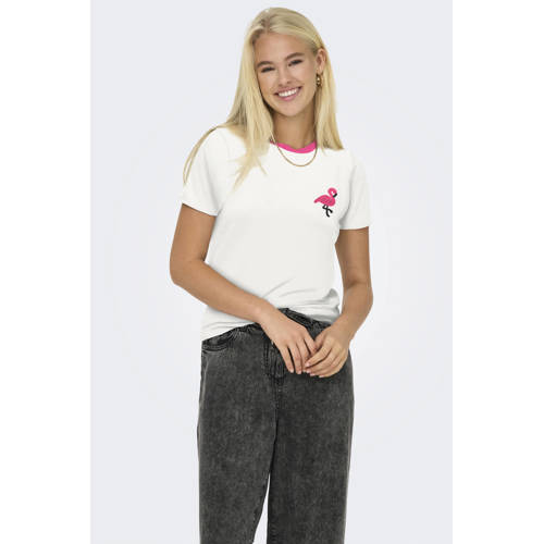 ONLY gestreepte T-shirt afbeelding