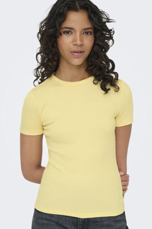 T-shirt lichtgeel