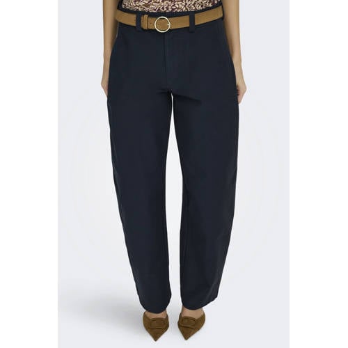 ONLY barrel regular waist broek blauw afbeelding